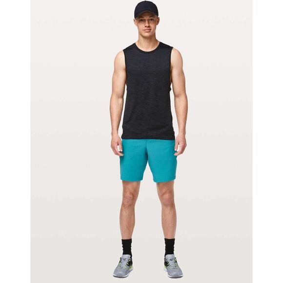 Men's Lululemon Teal Pace Breaker Shorts lined 9" - size  M - Picture 1 of 8